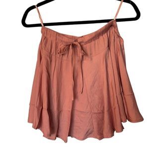 She + Sky Women's Standard Pink Wrap Skort Size S Casual Adjustable Tie Waist